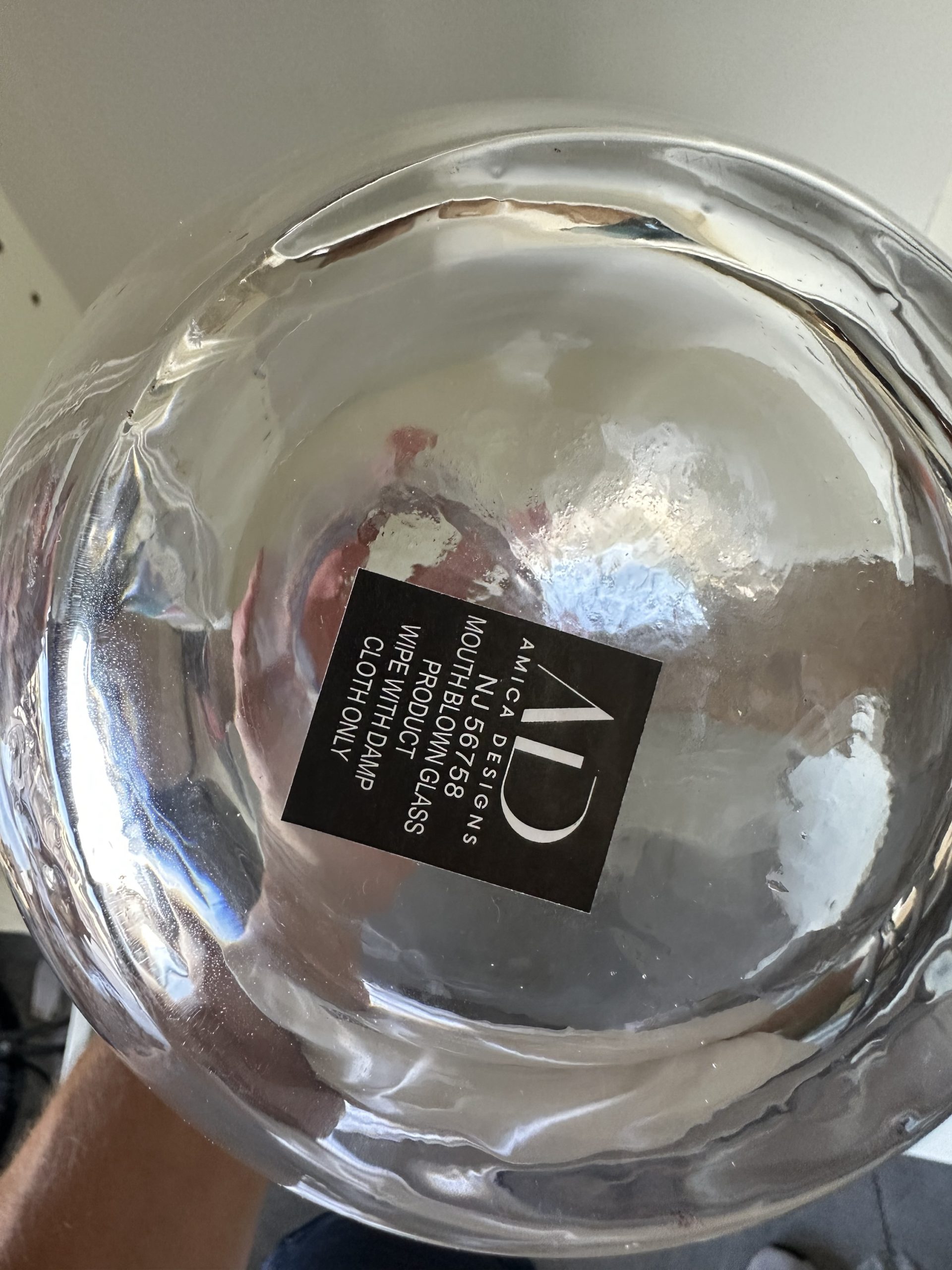 Amica designs clear French ornate vase - Image 2