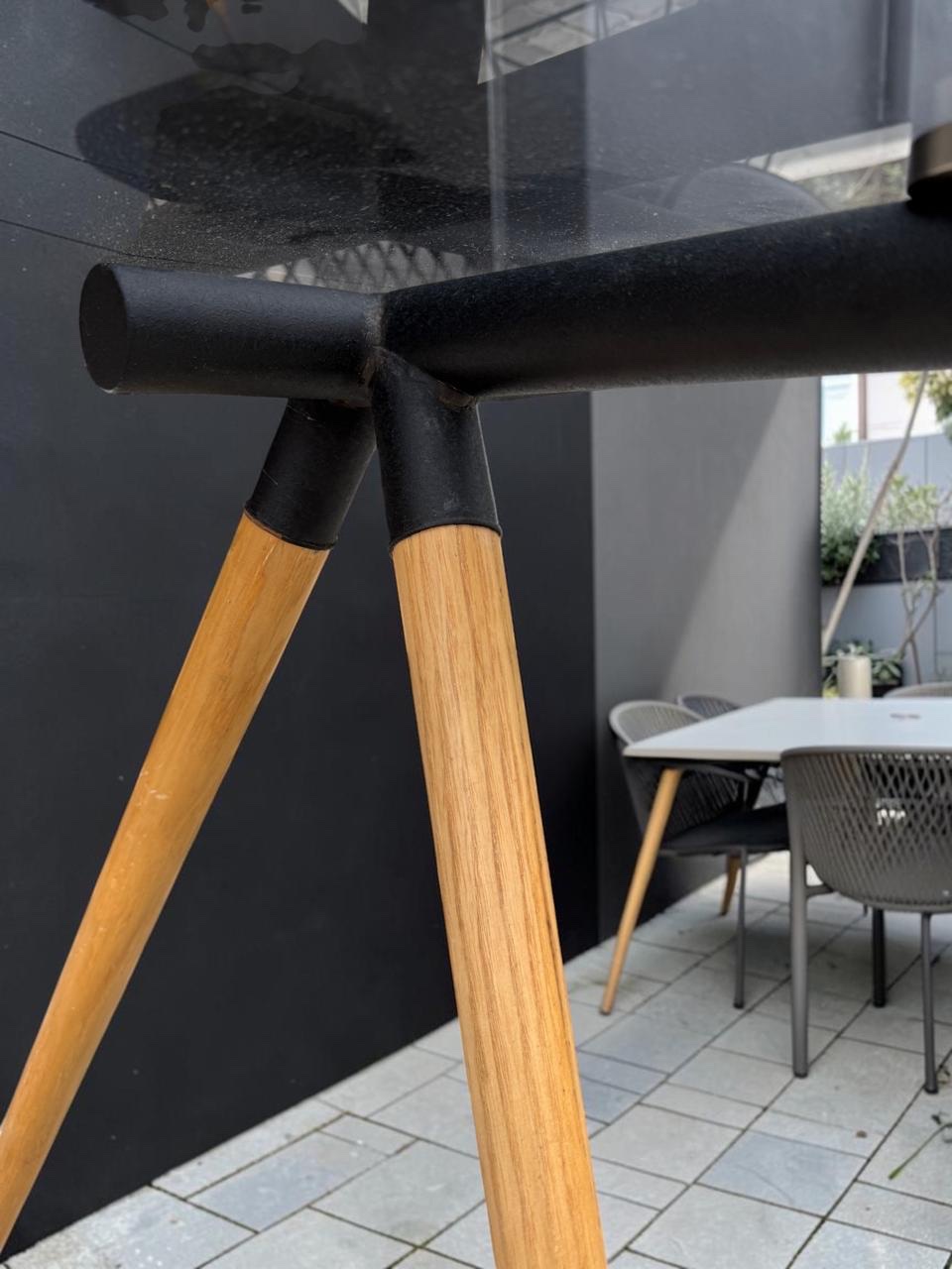 @home Black glass table - Image 4