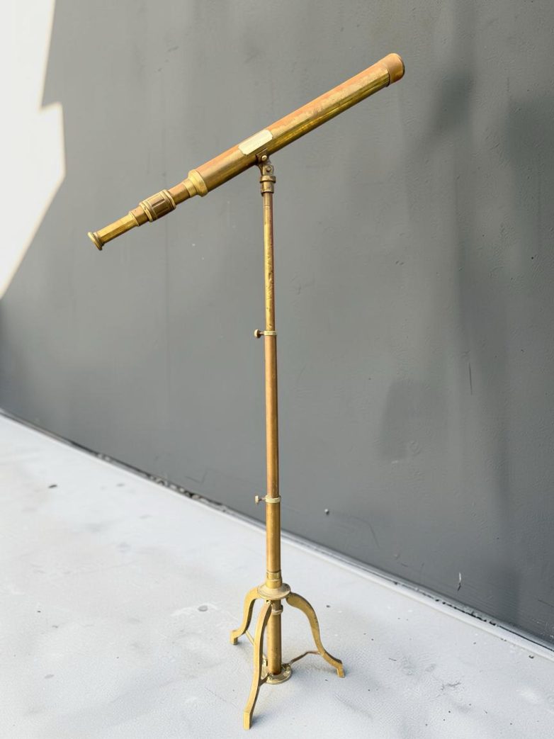 Antique Brass Telescope on Stand Cape to Cairo 1999
