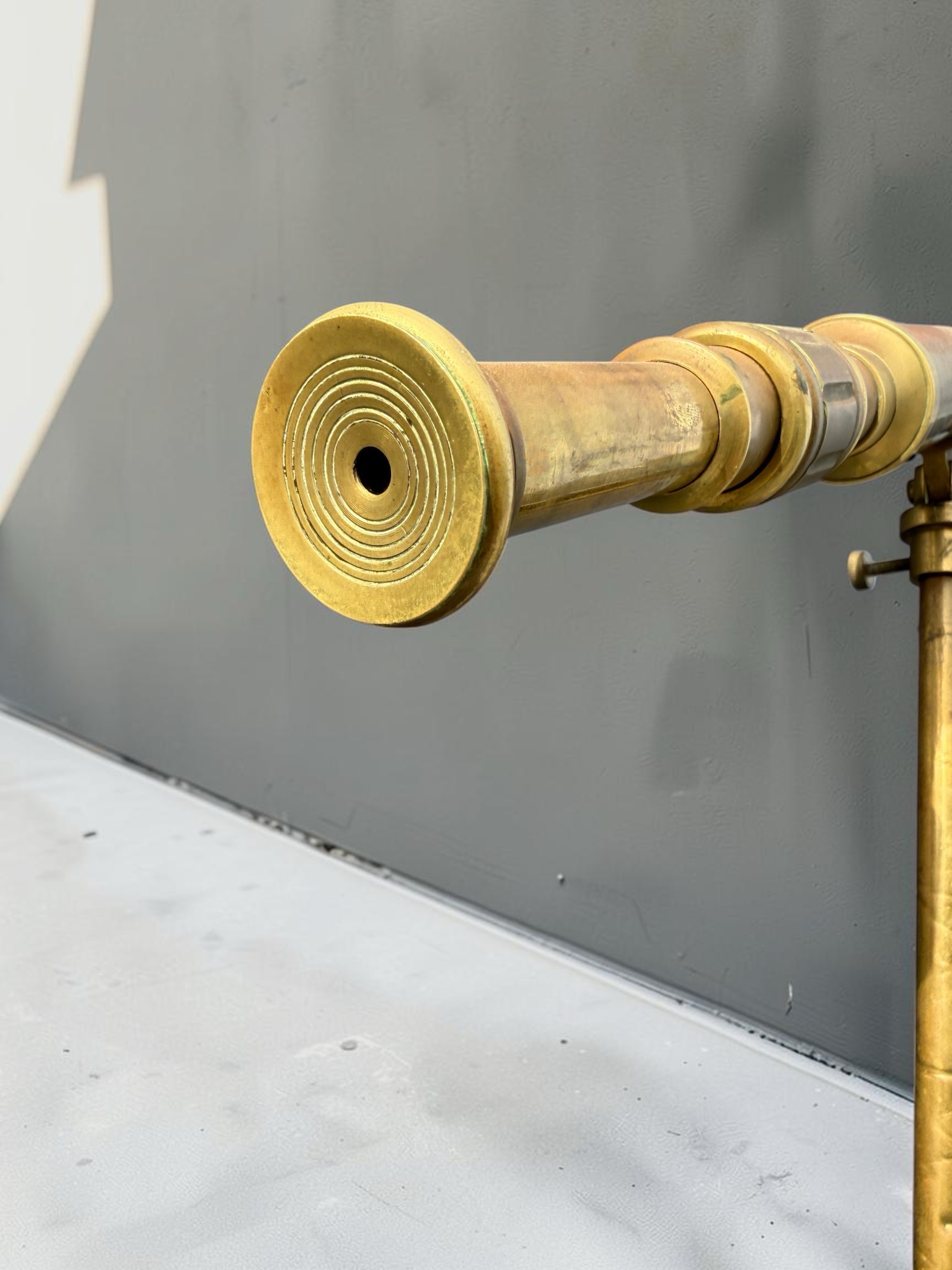 Antique Brass Telescope on Stand Cape to Cairo 1999 - Image 3